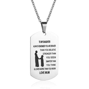 To My SON/DAUGHTER Pendant Necklaces