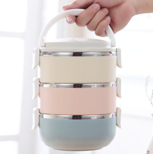 Gradient Color Stainless Steel Japanese Lunch Box