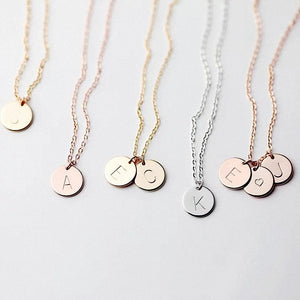 Gold & Silver Personalized Pendant Necklace