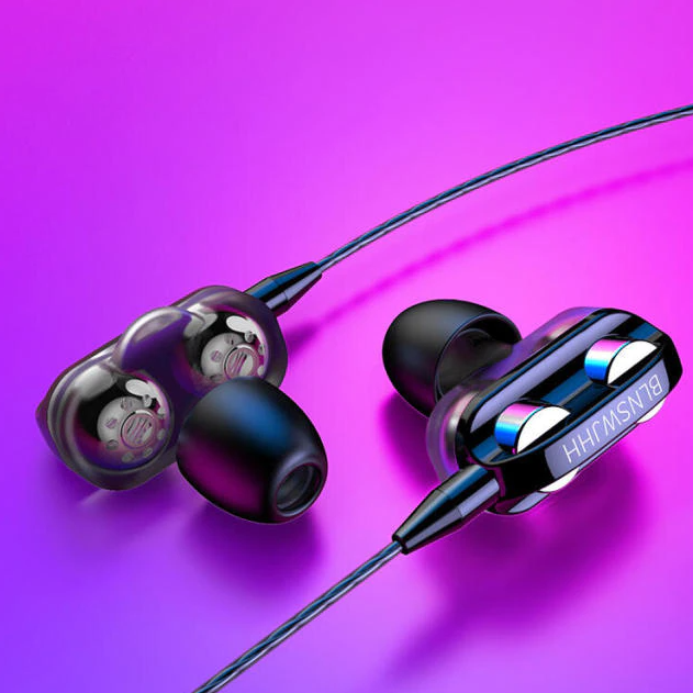 3x - XD800 Multi Driver Deep Bass Noise Isolating Professional Earbuds