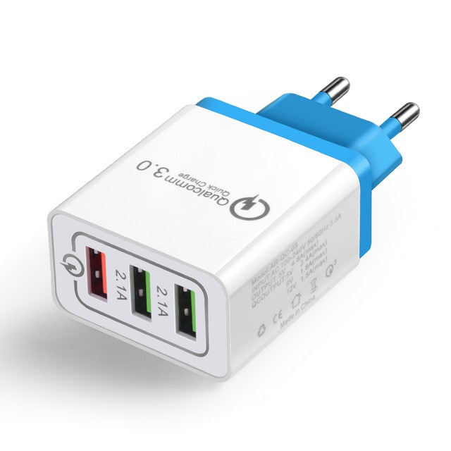 Ultra Quick charge EU US USB Plug Power Adapter